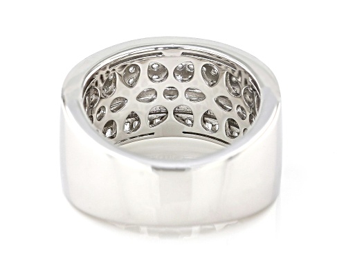 Bella Luce® 1.13ctw White Diamond Simulant Rhodium Over Silver And Eterno™ Yellow And Rose Gold Ring - Size 6