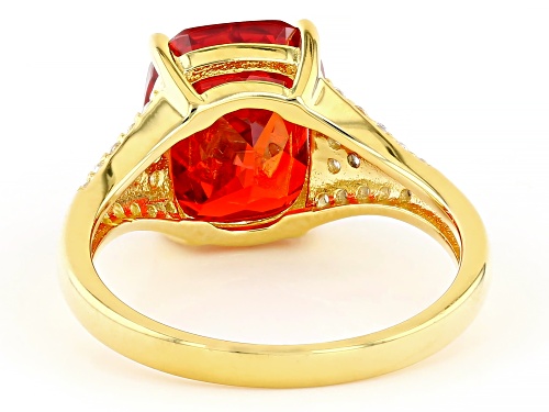Bella Luce® 8.54ctw Ruby And White Diamond Simulants Eterno™ Yellow Ring - Size 8