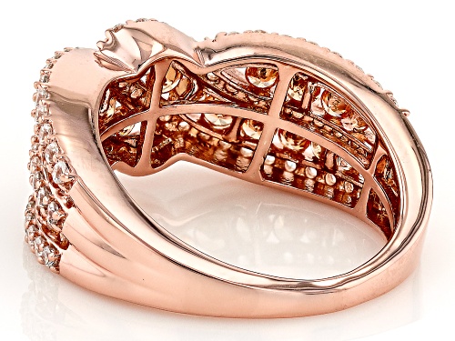 Bella Luce® 2.70ctw Champagne And White Diamond Simulants Eterno™ Rose Ring(1.63ctw DEW) - Size 6