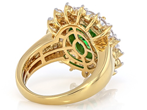 Bella Luce® 8.00ctw Emerald And White Diamond Simulants Eterno™ Yellow Ring - Size 8