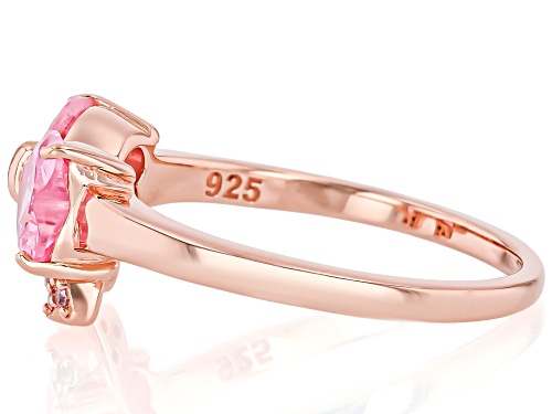 Bella Luce® 2.00ctw Pink Diamond Simulant Eterno™ Rose Heart Bow Ring - Size 12