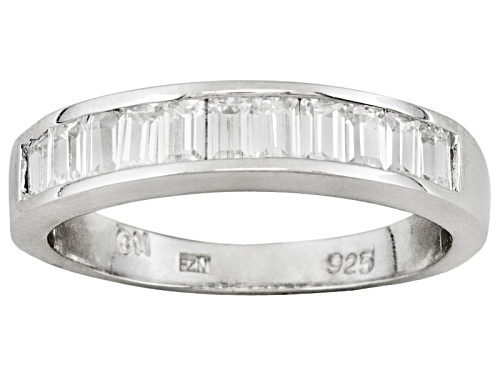 Bella Luce ® 9.41ctw Rhodium Over Sterling Silver Ring With Band - Size 10