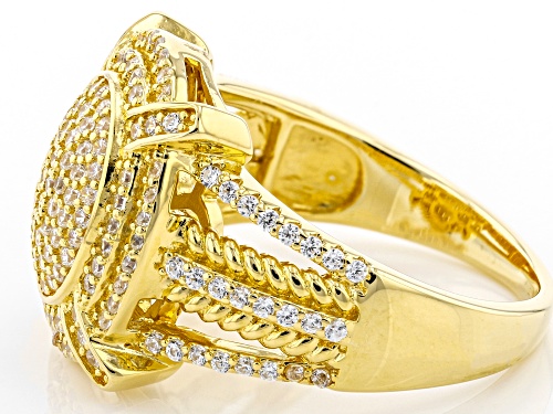 Bella Luce® 1.53ctw White Diamond Simulant Eterno™ Yellow Ring (0.85ctw DEW) - Size 5