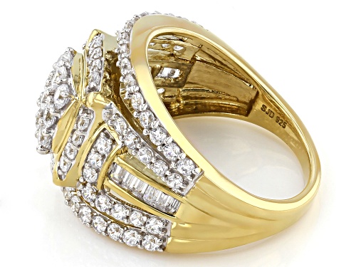 Bella Luce® 3.30ctw White Diamond Simulant Eterno™ Yellow Ring (1.51ctw DEW) - Size 7