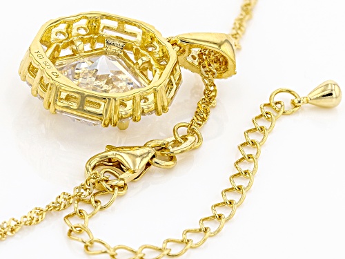 Bella Luce® 11.90ctw White Diamond Simulant Eterno™ Yellow Pendant With Chain (7.12ctw DEW)