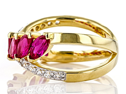 Bella Luce ® 1.90ctw Lab Created Ruby And White Diamond Simulant Eterno™ Yellow Ring - Size 8