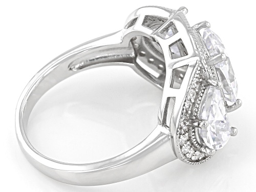 Bella Luce® 7.93ctw Platinum Over Silver Ring (4.80ctw DEW) - Size 8
