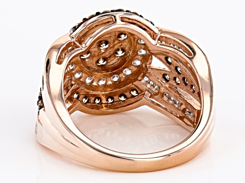 Bella Luce® 2.86ctw Champagne And White Diamond Simulants Eterno™ Rose Ring(1.73ctw DEW) - Size 6