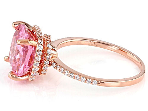 Bella Luce® 6.55ctw Pink And White Diamond Simulants Eterno™ Rose Ring (4.20ctw DEW) - Size 7
