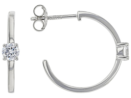 Bella Luce® 10.50ctw White Diamond Simulant Rhodium Over Sterling Silver Earring Set (6.36ctw DEW)