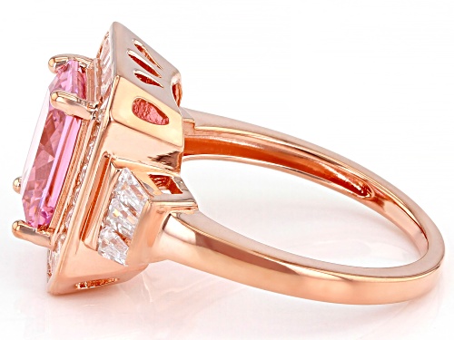 Bella Luce® 6.08ctw Pink And White Diamond Simulants Eterno™ Rose Ring (4.33ctw DEW) - Size 7