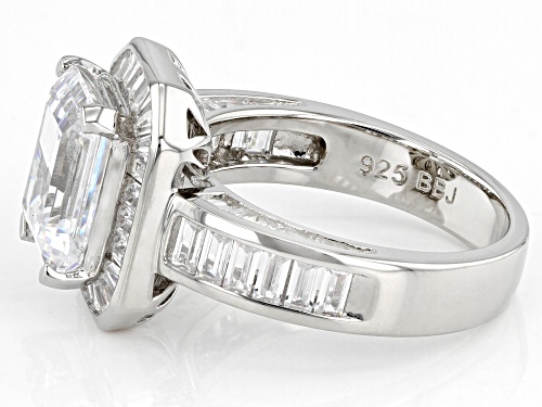 Bella Luce® 9.51ctw White Diamond Simulant Platinum Over Sterling Silver Ring - Size 7