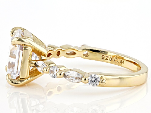 Bella Luce® 5.83ctw White Diamond Simulant Eterno™ Yellow Asscher Cut Ring(3.53ctw DEW) - Size 11