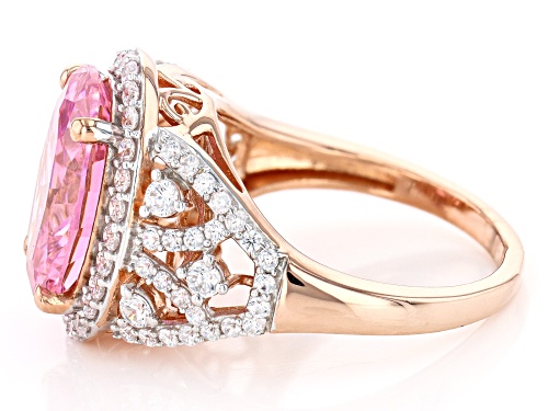 Bella Luce® 10.78ctw Pink And White Diamond Simulants Eterno™ Rose Ring(6.53ctw DEW) - Size 11