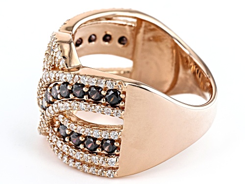 Bella Luce® 2.99ctw Mocha And White Diamond Simulants Eterno™ Rose Ring(1.81ctw DEW) - Size 6