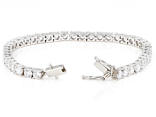 Bella Luce® 17.34ctw White Diamond Simulant Rhodium Over Silver Tennis Bracelet(10.51ctw DEW) - Size 8
