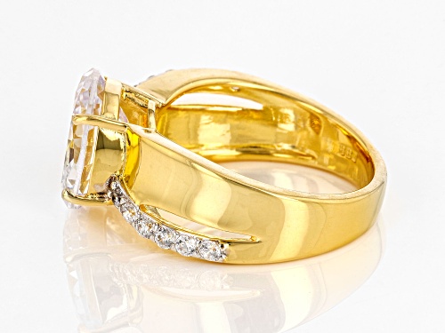 Bella Luce® 7.80ctw White Diamond Simulant Eterno™ Yellow Ring (4.72ctw DEW) - Size 8