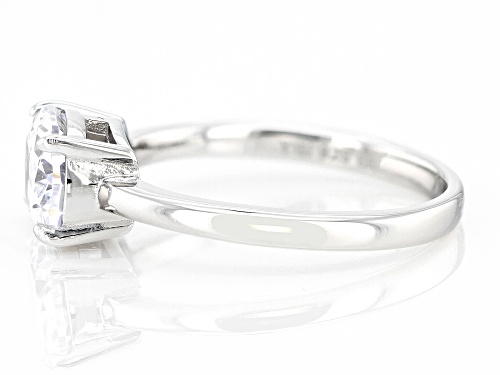 Bella Luce® 3.25ctw White Diamond Simulant Rhodium Over Sterling Silver Ring (1.96ctw DEW) - Size 10