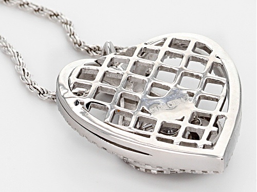 Bella Luce ® 2.70ctw Round Rhodium Over Sterling Silver 