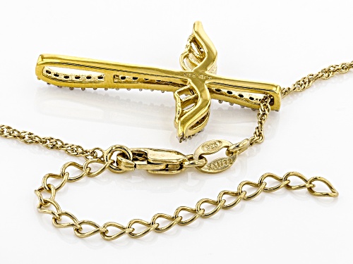 Bella Luce ® .46ctw Round Eterno ™ Yellow Cross Pendant With Chain