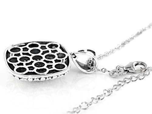 Bella Luce  1.13ctw White Diamond Simulant Rhodium Over Silver Pendant With Chain