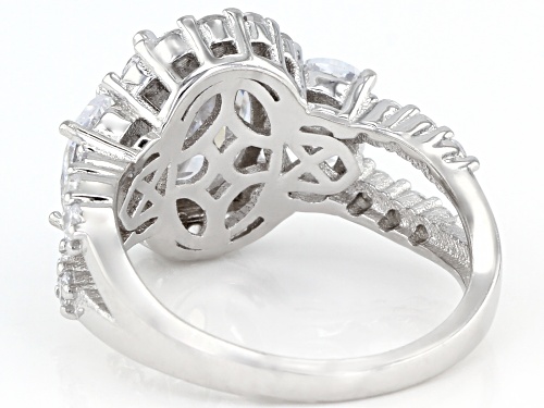 Bella Luce ® 6.95ctw Rhodium Over Sterling Silver Ring (4.72ctw DEW) - Size 7