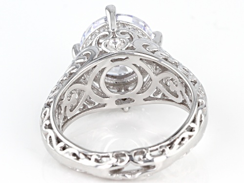 Bella Luce ® 8.88ctw Rhodium Over Sterling Silver Ring (5.21ctw DEW) - Size 6