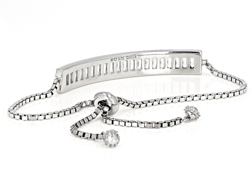 Bella Luce ® 3.46ctw Rhodium Over Sterling Silver Adjustable Bracelet