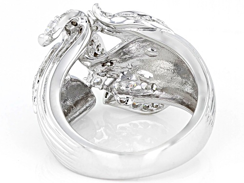 Bella Luce ® 1.49ctw Rhodium Over Sterling Silver Ring (0.89ctw DEW) - Size 8
