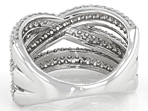 Bella Luce ® 3.50ctw Rhodium Over Sterling Silver Silver Ring (1.30ctw DEW) - Size 7