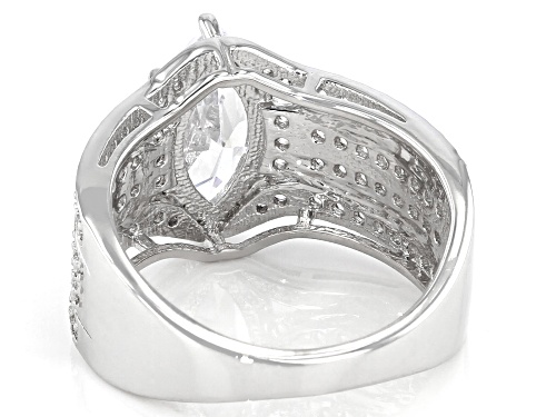Bella Luce ® 3.76ctw Rhodium Over Sterling Silver Ring (2.51ctw DEW) - Size 11