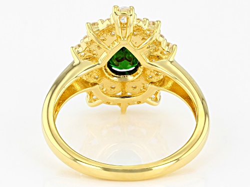 Bella Luce ® 1.83ctw Emerald And White Diamond Simulants Eterno™ Yellow Ring - Size 10