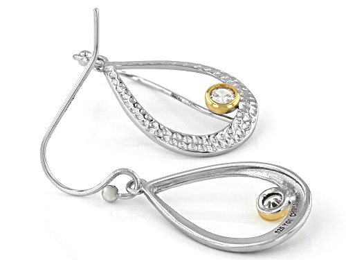 Bella Luce ® 0.36ctw Rhodium And 14K Yellow Gold Over Sterling Silver Earrings (0.22ctw DEW)