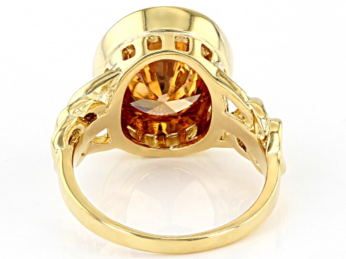Bella Luce ® 8.45ctw Champagne Diamond Simulant Eterno™ Yellow Ring (5.05ctw DEW) - Size 10