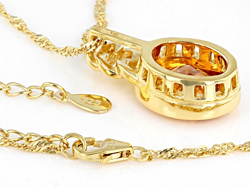 Bella Luce ® 8.15ctw Champagne Diamond Simulant Eterno™ Yellow Pendant With Chain (2.99ctw DEW)