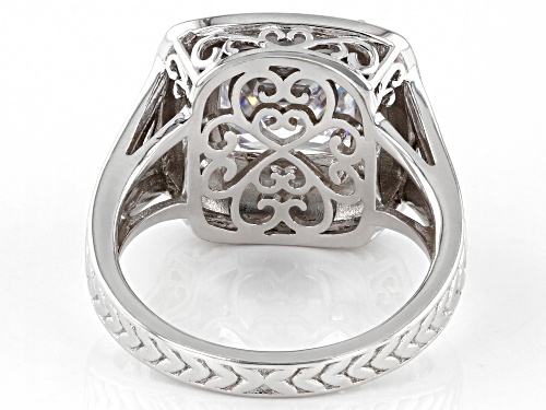 Bella Luce ® 6.57ctw Rhodium Over Sterling Silver Ring (3.87ctw DEW) - Size 8