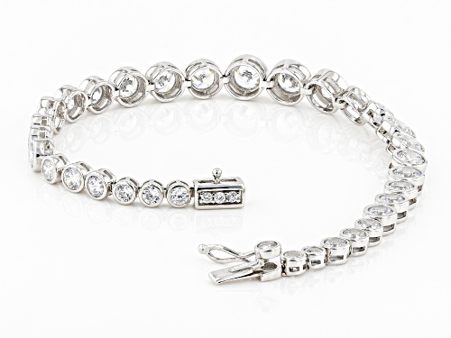 Bella Luce ® 17.30ctw Rhodium Over Sterling Silver Tennis Bracelet (10.14ctw DEW) - Size 8