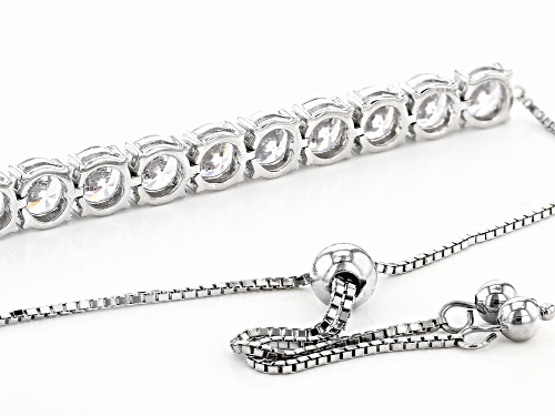 Bella Luce® 15.90ctw White Diamond Simulant Rhodium Over Sterling Silver Bracelet (9.24ctw DEW)