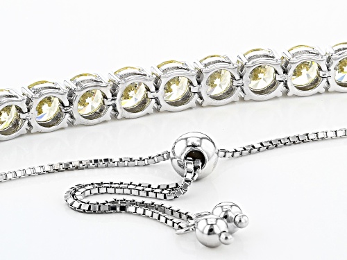 Bella Luce® 15.90ctw Canary Diamond Simulant Rhodium Over Sterling Silver Bracelet (9.24ctw DEW)