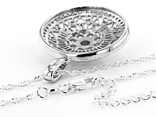 Bella Luce ® 2.48ctw Rhodium Over Sterling Silver Pendant With Chain (1.28ctw DEW)