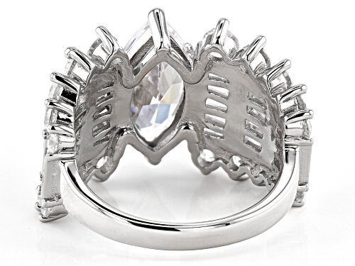 Bella Luce ® 7.81ctw Rhodium Over Sterling Silver Ring (5.40ctw DEW) - Size 6