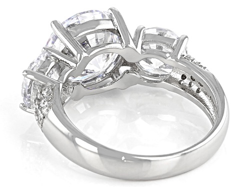 Bella Luce ® 10.97ctw Rhodium Over Sterling Silver Ring (6.55ctw DEW) - Size 11