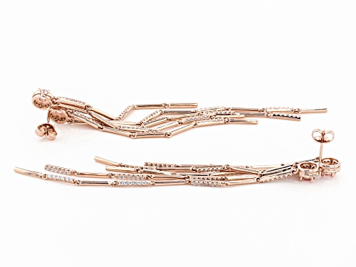 Bella Luce ® 4.48ctw Pink And White Diamond Simulants Eterno™ Rose Earrings (2.68ctw DEW)