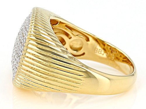 Bella Luce ® 1.42ctw White Diamond Simulant Eterno™ Yellow Ring (0.64ctw DEW) - Size 5