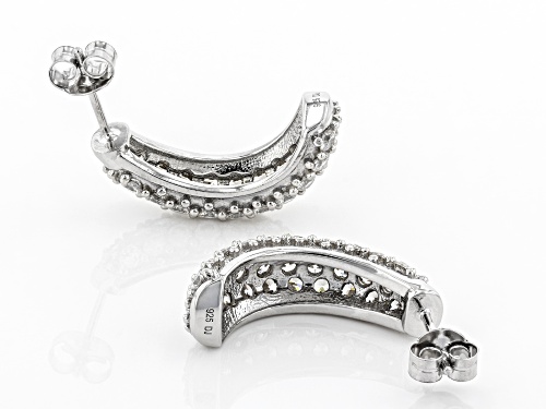 Bella Luce ® 7.45ctw White Diamond Simulant Platinum Over Sterling Silver Earrings (3.72ctw DEW)