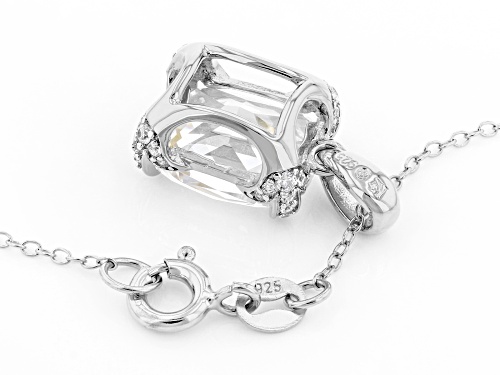 Bella Luce ® 12.21ctw Platinum Over Sterling Silver Pendant With Chain (6.20ctw DEW)