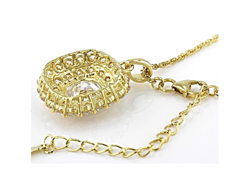 Bella Luce ® 11.00ctw White Diamond Simulant Eterno™ Yellow Pendant With Chain (5.47ctw DEW)