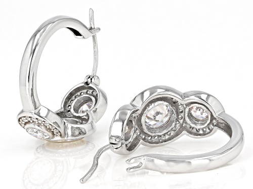 Bella Luce ® 5.30ctw Rhodium Over Sterling Silver Earrings (3.15ctw DEW)