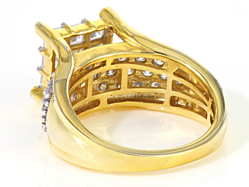 Bella Luce ® 4.45ctw Square Princess Cut & Round Eterno ™ Yellow Ring - Size 11
