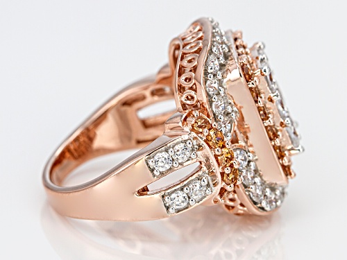 Bella Luce ® 5.50ctw White & Mocha Diamond Simulant Eterno ™ Rose Ring (2.88ctw Dew) - Size 5
